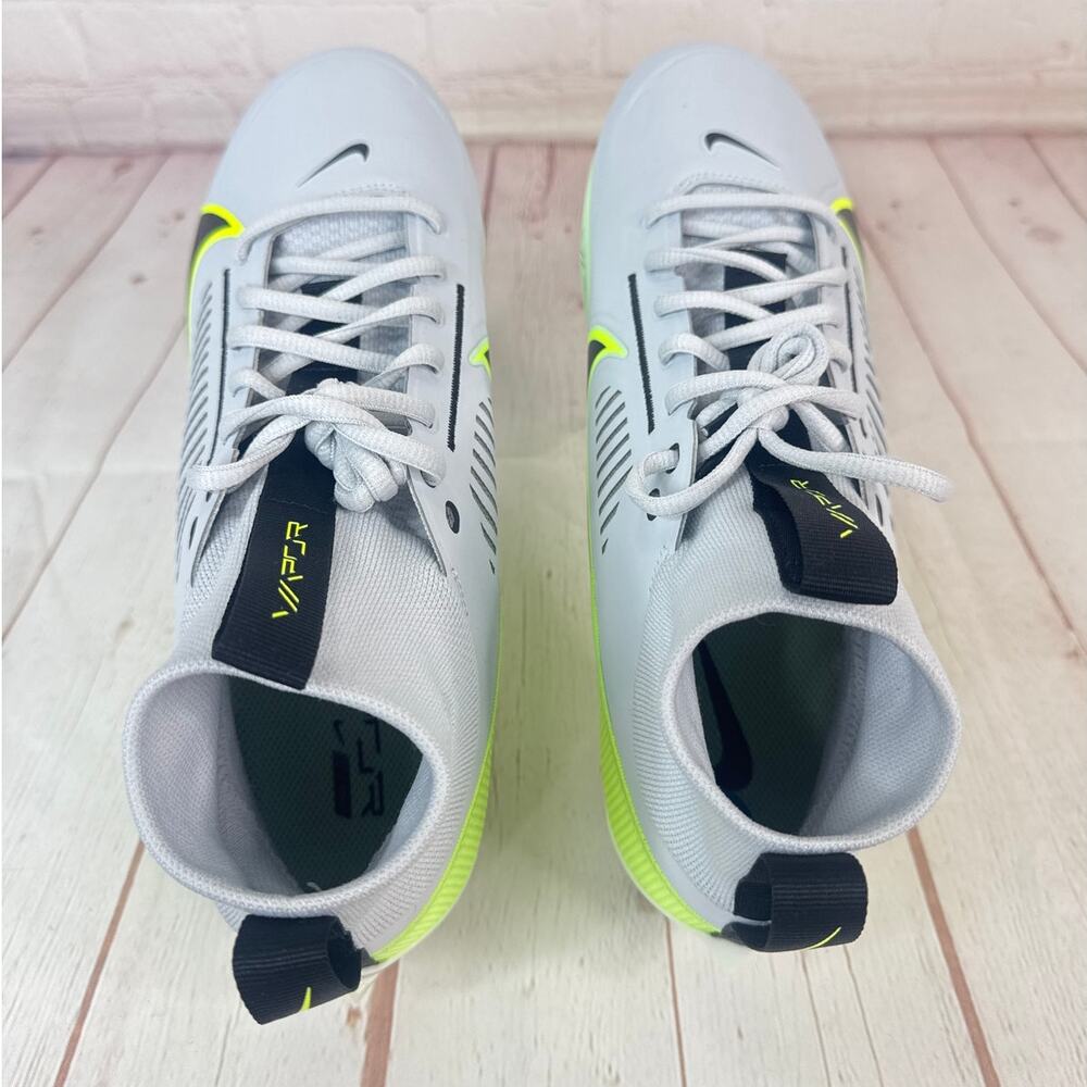 Nike Vapor Edge Pro 360 2 Platinum Green Football Cleats Mens Sz 12 (DA5456-004) - Picture 7 of 10